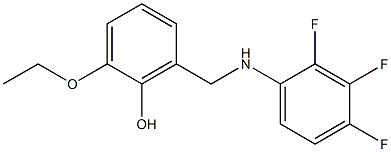  2-ethoxy-6-{[(2,3,4-trifluorophenyl)amino]methyl}phenol
