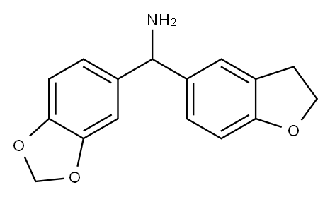 2H-1,3-benzodioxol-5-yl(2,3-dihydro-1-benzofuran-5-yl)methanamine
