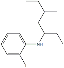 2-iodo-N-(5-methylheptan-3-yl)aniline 结构式