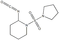 2-isocyanato-1-(pyrrolidine-1-sulfonyl)piperidine Structure