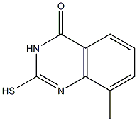 2-mercapto-8-methylquinazolin-4(3H)-one 化学構造式
