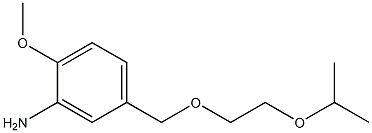2-methoxy-5-{[2-(propan-2-yloxy)ethoxy]methyl}aniline