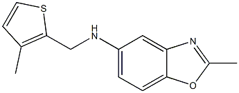 2-methyl-N-[(3-methylthiophen-2-yl)methyl]-1,3-benzoxazol-5-amine Struktur