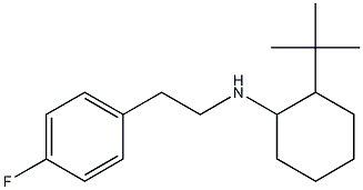 2-tert-butyl-N-[2-(4-fluorophenyl)ethyl]cyclohexan-1-amine Struktur