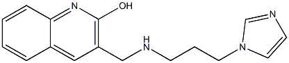  3-({[3-(1H-imidazol-1-yl)propyl]amino}methyl)quinolin-2-ol