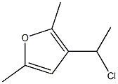 3-(1-chloroethyl)-2,5-dimethylfuran 结构式