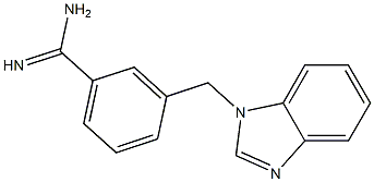 3-(1H-benzimidazol-1-ylmethyl)benzenecarboximidamide Structure