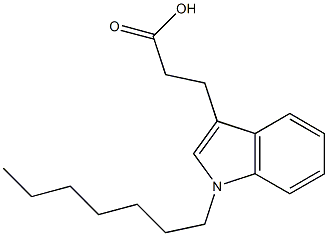  3-(1-heptyl-1H-indol-3-yl)propanoic acid