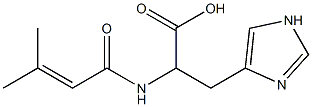 3-(1H-imidazol-4-yl)-2-(3-methylbut-2-enamido)propanoic acid|