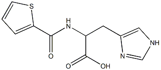 3-(1H-imidazol-4-yl)-2-[(thien-2-ylcarbonyl)amino]propanoic acid 结构式