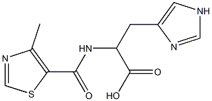  3-(1H-imidazol-4-yl)-2-{[(4-methyl-1,3-thiazol-5-yl)carbonyl]amino}propanoic acid