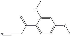 3-(2,4-dimethoxyphenyl)-3-oxopropanenitrile Structure