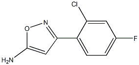 3-(2-chloro-4-fluorophenyl)-1,2-oxazol-5-amine, 1021245-87-3, 结构式