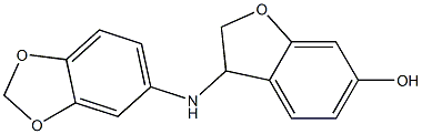 3-(2H-1,3-benzodioxol-5-ylamino)-2,3-dihydro-1-benzofuran-6-ol Structure