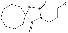 3-(3-chloropropyl)-1,3-diazaspiro[4.7]dodecane-2,4-dione Structure