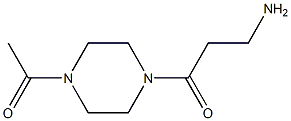 3-(4-acetylpiperazin-1-yl)-3-oxopropan-1-amine Structure