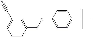 3-(4-tert-butylphenoxymethyl)benzonitrile Struktur
