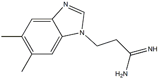 3-(5,6-dimethyl-1H-benzimidazol-1-yl)propanimidamide