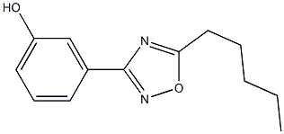 3-(5-pentyl-1,2,4-oxadiazol-3-yl)phenol Struktur