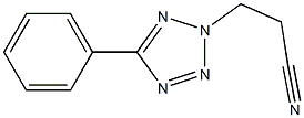 3-(5-phenyl-2H-1,2,3,4-tetrazol-2-yl)propanenitrile Structure
