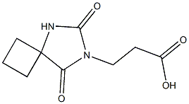 3-(6,8-dioxo-5,7-diazaspiro[3.4]oct-7-yl)propanoic acid Structure