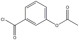 3-(carbonochloridoyl)phenyl acetate Struktur