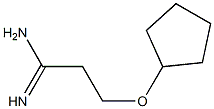3-(cyclopentyloxy)propanimidamide Structure
