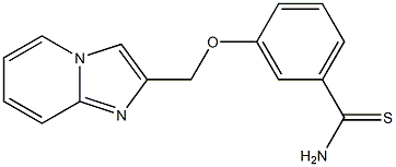 3-(imidazo[1,2-a]pyridin-2-ylmethoxy)benzenecarbothioamide Structure