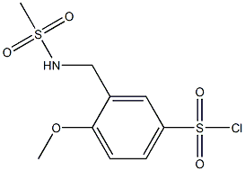 3-(methanesulfonamidomethyl)-4-methoxybenzene-1-sulfonyl chloride
