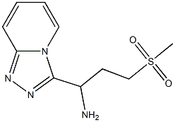 3-(methylsulfonyl)-1-[1,2,4]triazolo[4,3-a]pyridin-3-ylpropan-1-amine Structure
