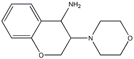 3-(morpholin-4-yl)-3,4-dihydro-2H-1-benzopyran-4-amine Structure