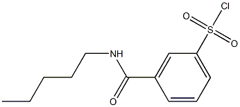 3-(pentylcarbamoyl)benzene-1-sulfonyl chloride