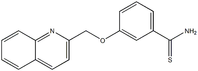 3-(quinolin-2-ylmethoxy)benzene-1-carbothioamide