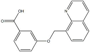 3-(quinolin-8-ylmethoxy)benzoic acid Structure
