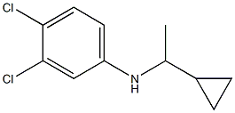 3,4-dichloro-N-(1-cyclopropylethyl)aniline Structure