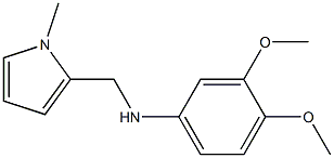 3,4-dimethoxy-N-[(1-methyl-1H-pyrrol-2-yl)methyl]aniline Structure