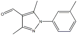 3,5-dimethyl-1-(3-methylphenyl)-1H-pyrazole-4-carbaldehyde Structure
