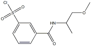 3-[(1-methoxypropan-2-yl)carbamoyl]benzene-1-sulfonyl chloride