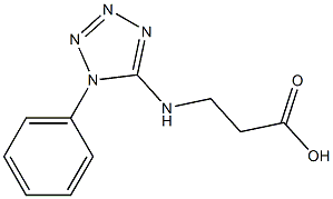 3-[(1-phenyl-1H-tetrazol-5-yl)amino]propanoic acid Structure