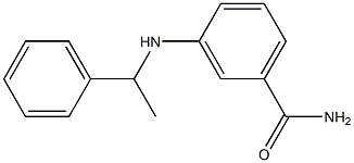 3-[(1-phenylethyl)amino]benzamide Structure