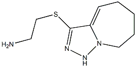 3-[(2-aminoethyl)sulfanyl]-5H,6H,7H,8H,9H-[1,2,4]triazolo[3,4-a]azepine Structure