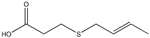 3-[(2E)-but-2-enylthio]propanoic acid 结构式