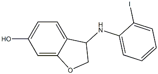 3-[(2-iodophenyl)amino]-2,3-dihydro-1-benzofuran-6-ol
