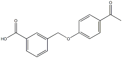 3-[(4-acetylphenoxy)methyl]benzoic acid