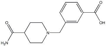 3-[(4-carbamoylpiperidin-1-yl)methyl]benzoic acid