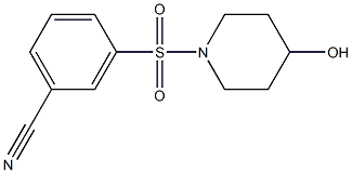 3-[(4-hydroxypiperidin-1-yl)sulfonyl]benzonitrile