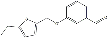 3-[(5-ethylthiophen-2-yl)methoxy]benzaldehyde Struktur