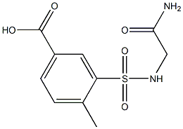 3-[(carbamoylmethyl)sulfamoyl]-4-methylbenzoic acid