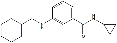 3-[(cyclohexylmethyl)amino]-N-cyclopropylbenzamide