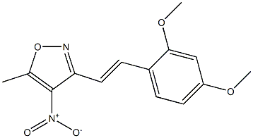 3-[(E)-2-(2,4-dimethoxyphenyl)vinyl]-5-methyl-4-nitroisoxazole Structure